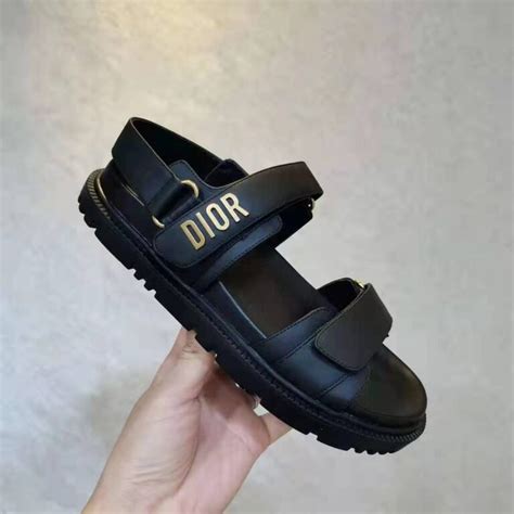 dior strappy shoes|dior black sandals.